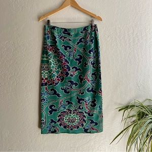 Peruvian Connection Pima Cotton Knit Midi Skirt